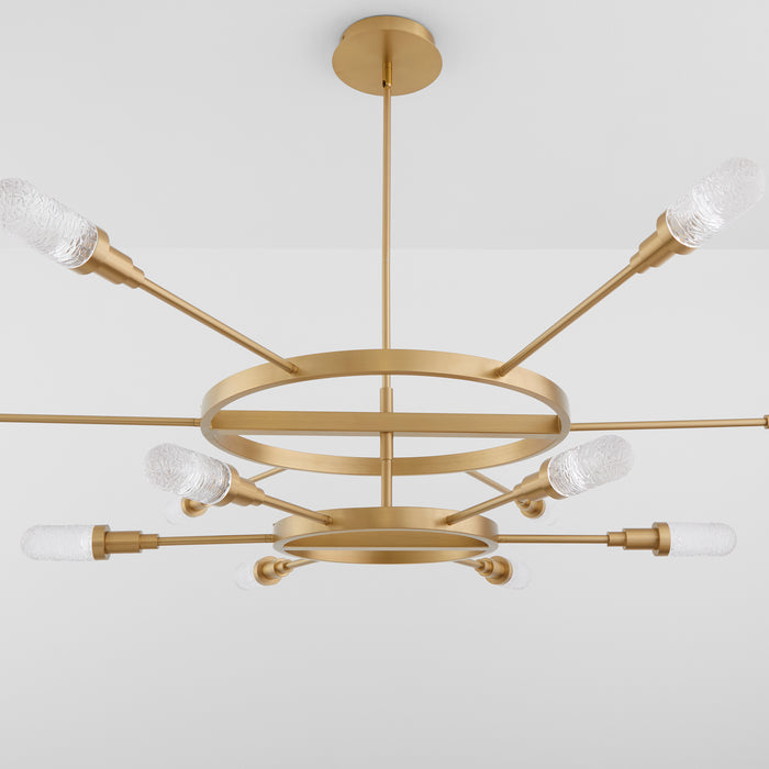 Quorum Home Oxygen - 3-6119-40 - LED Chandelier - Aged Brass