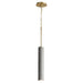 Quorum Home Oxygen - 3-614-1540 - LED Pendant - Dark Gray / Aged Brass