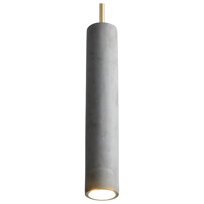 Quorum Home Oxygen - 3-614-1540 - LED Pendant - Dark Gray / Aged Brass