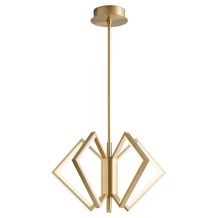 Quorum Home Oxygen - 3-6142-40 - LED Ceiling Mount - Aged Brass