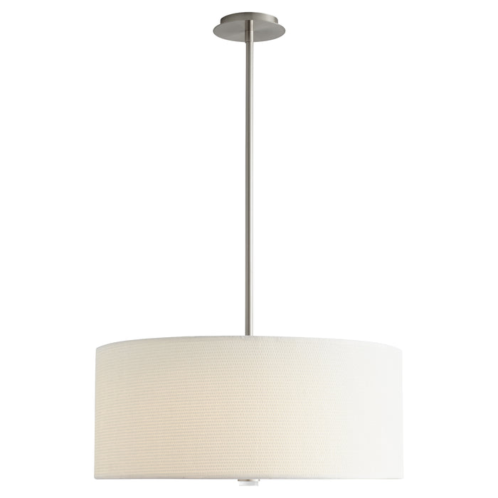 Quorum Home Oxygen - 3-639-24 - LED Pendant - Satin Nickel W/ White Grass