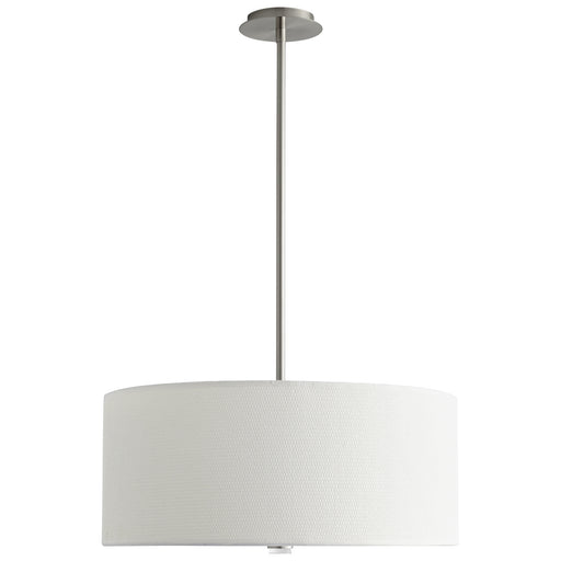 Quorum Home Oxygen - 3-639-24 - LED Pendant - Satin Nickel W/ White Grass