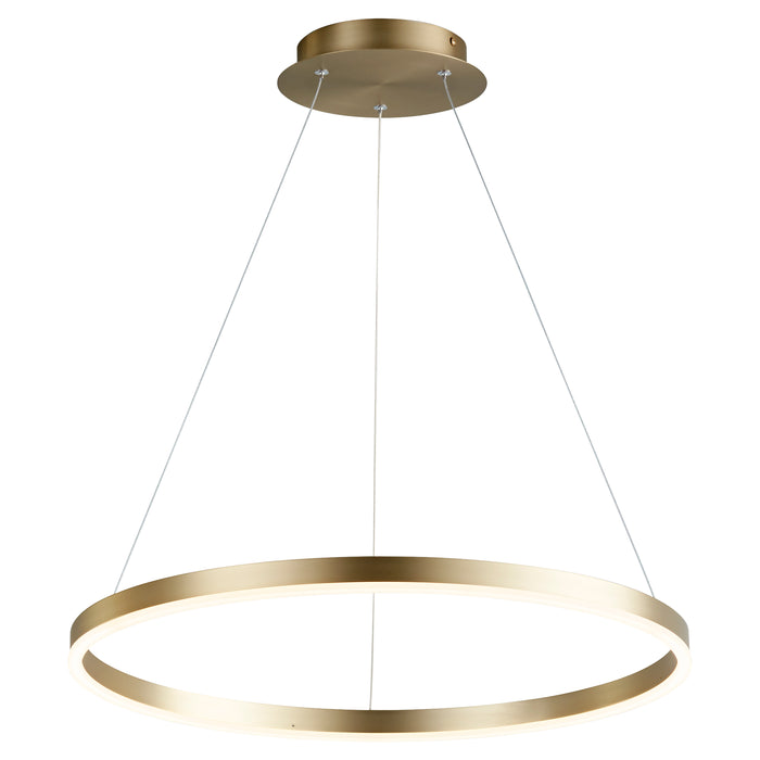 Quorum Home Oxygen - 3-64-40 - LED Pendant - Aged Brass