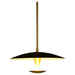 Quorum Home Oxygen - 3-646-1540 - LED Pendant - Black W/ Aged Brass