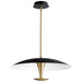 Quorum Home Oxygen - 3-647-1540 - LED Pendant - Black W/ Aged Brass