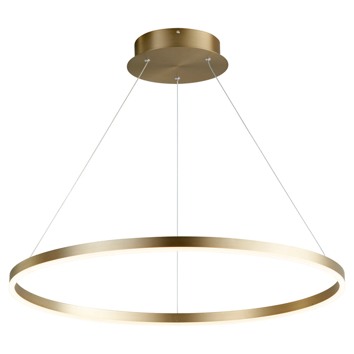 Quorum Home Oxygen - 3-65-40 - LED Pendant - Aged Brass