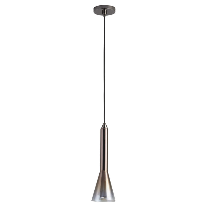 Quorum Home Oxygen - 3-652-2018 - LED Pendant - Gunmetal W/ Coffee Ombre