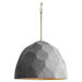 Quorum Home Oxygen - 3-663-1540 - LED Pendant - Dark Gray / Aged Brass