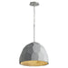 Quorum Home Oxygen - 3-663-1624 - LED Pendant - Grey W/ Satin Nickel