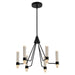 Quorum Home Oxygen - 3-6713-15 - LED Chandelier - Black