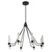 Quorum Home Oxygen - 3-6714-15 - LED Chandelier - Black