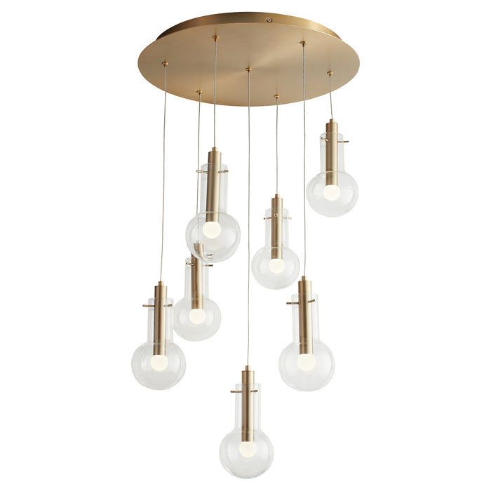 Quorum Home Oxygen - 3-674-40 - LED Pendant - Aged Brass