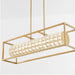 Quorum Home Oxygen - 3-676-40 - LED Linear Pendant - Aged Brass