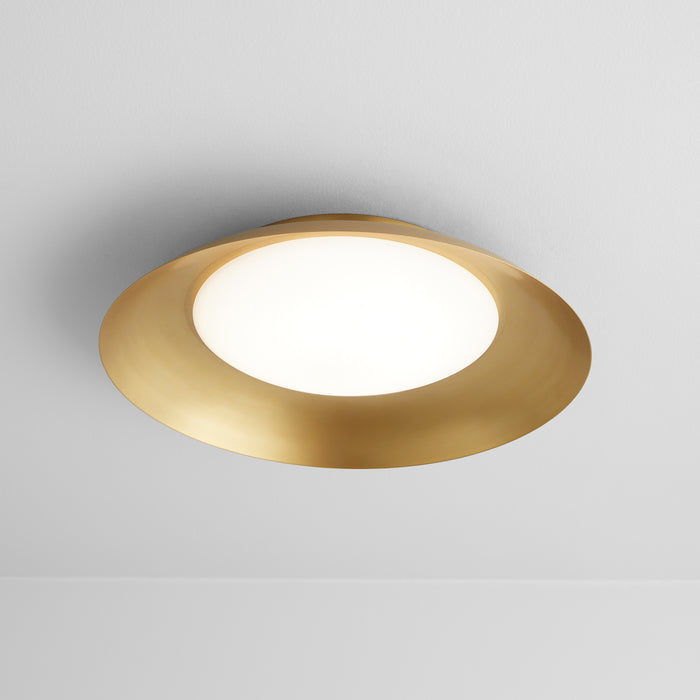 Quorum Home Oxygen - 3-679-40 - LED Ceiling Mount - Aged Brass