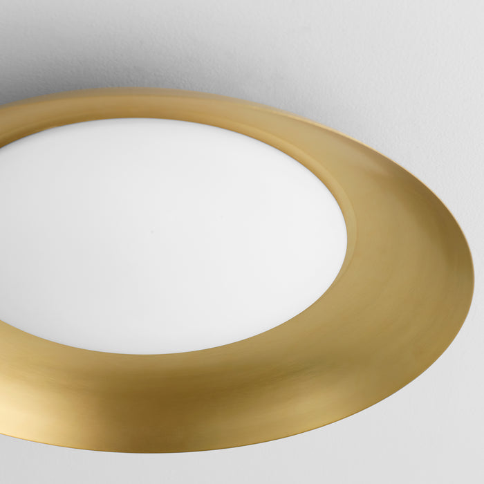 Quorum Home Oxygen - 3-679-40 - LED Ceiling Mount - Aged Brass