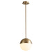 Quorum Home Oxygen - 3-6902-40 - LED Pendant - Aged Brass