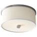 Quorum Home Oxygen - 3-695-24 - LED Ceiling Mount - Satin Nickel W/ White Grass