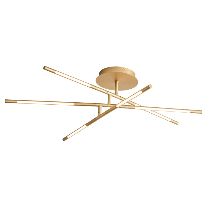 Quorum Home Oxygen - 3-805-40 - LED Ceiling Mount - Aged Brass