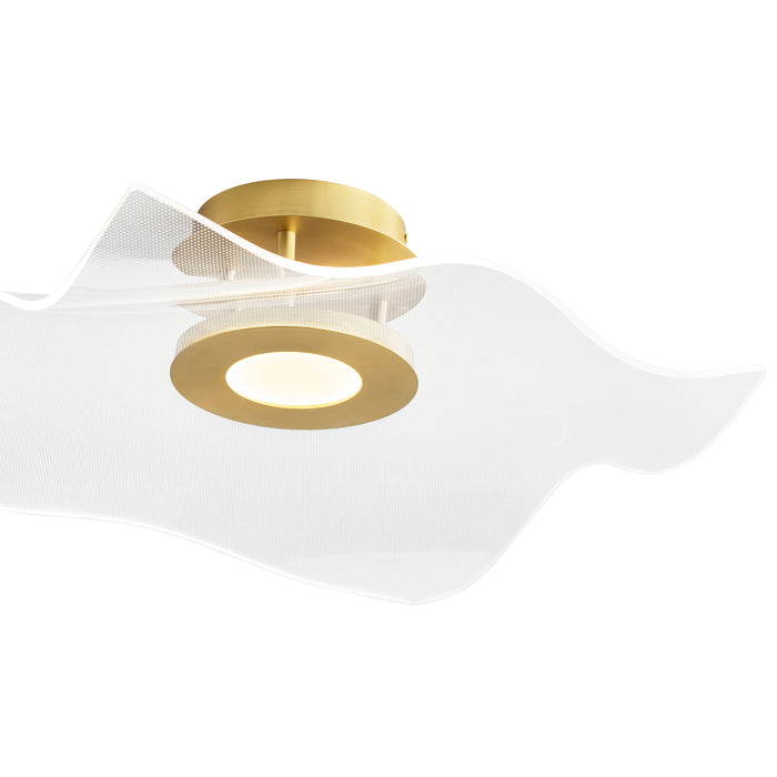 Quorum Home Oxygen - 3-807-40 - LED Ceiling Mount - Aged Brass