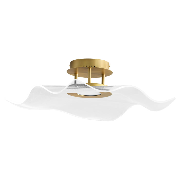 Quorum Home Oxygen - 3-807-40 - LED Ceiling Mount - Aged Brass