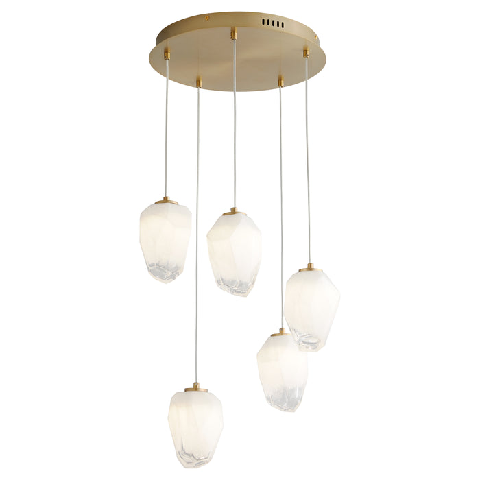 Quorum Home Oxygen - 3-810-40 - LED Pendant - Aged Brass