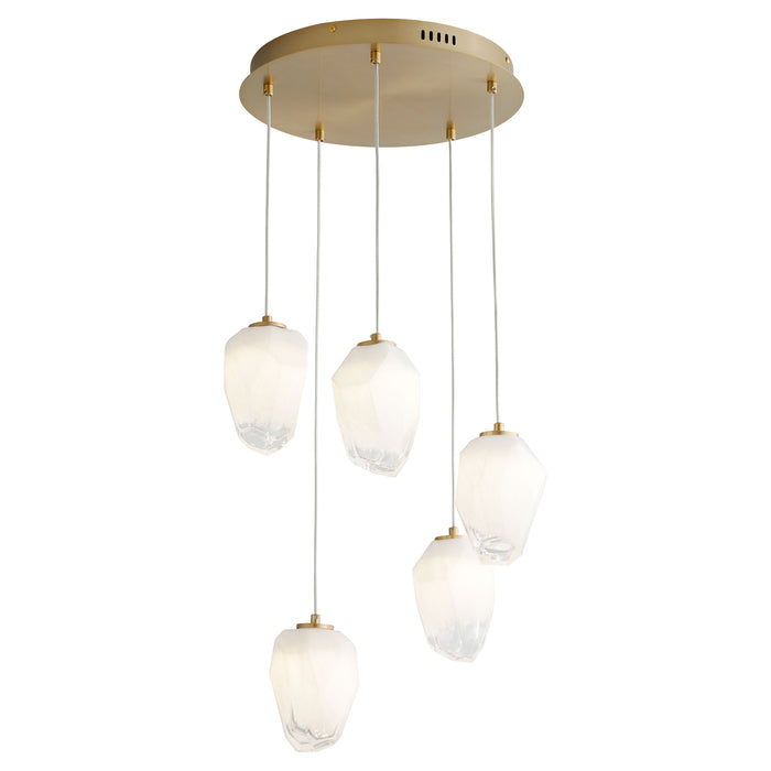 Quorum Home Oxygen - 3-810-40 - LED Pendant - Aged Brass