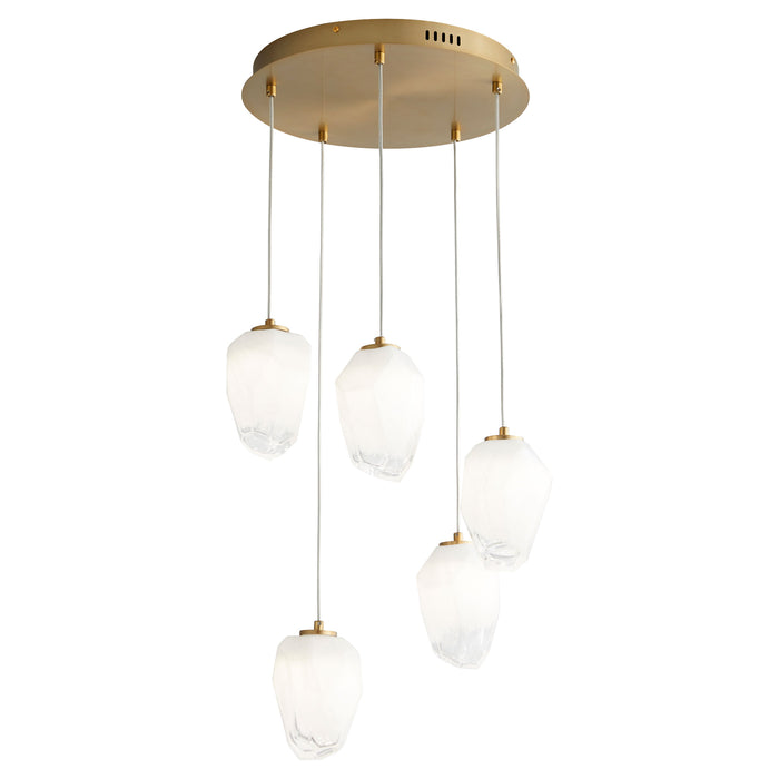 Quorum Home Oxygen - 3-810-40 - LED Pendant - Aged Brass