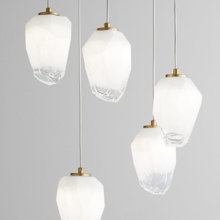 Quorum Home Oxygen - 3-810-40 - LED Pendant - Aged Brass