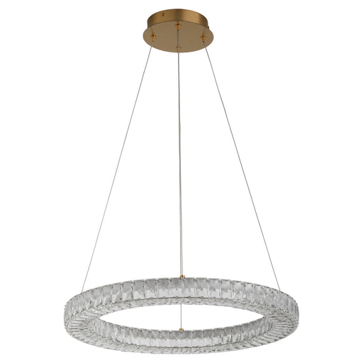 Quorum Home Oxygen - 3-874-40 - LED Pendant - Aged Brass