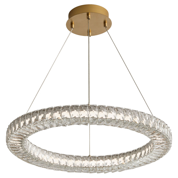 Quorum Home Oxygen - 3-874-40 - LED Pendant - Aged Brass