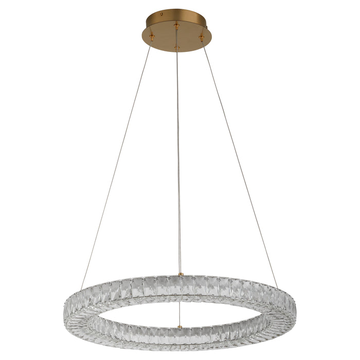 Quorum Home Oxygen - 3-874-40 - LED Pendant - Aged Brass