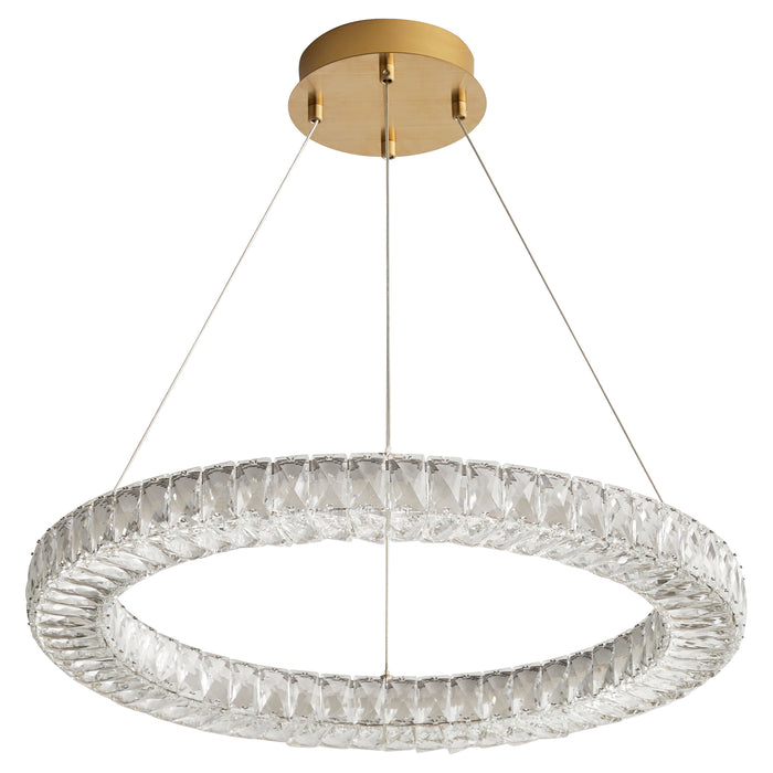 Quorum Home Oxygen - 3-874-40 - LED Pendant - Aged Brass