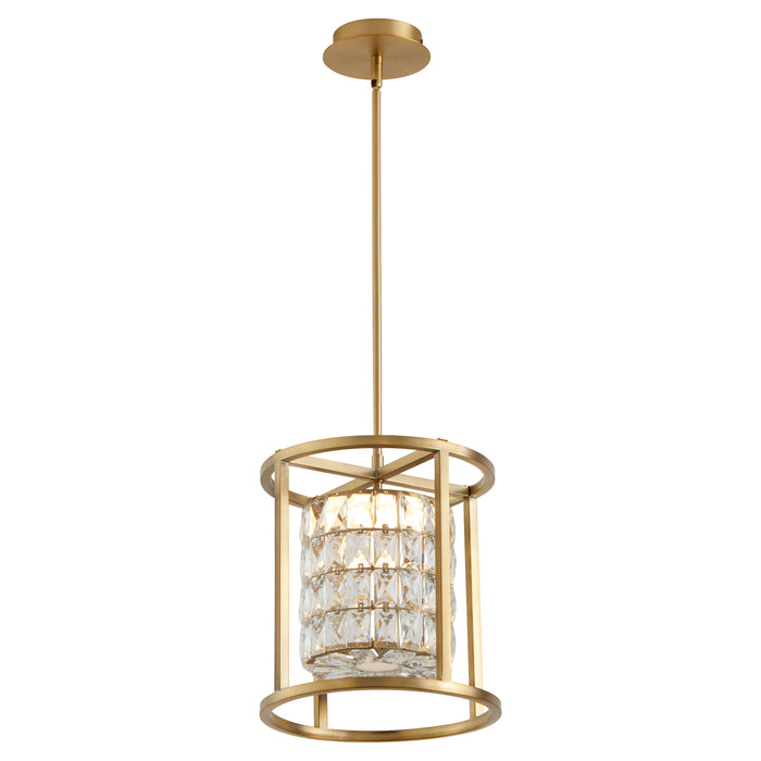 Quorum Home Oxygen - 3-877-40 - LED Pendant - Aged Brass