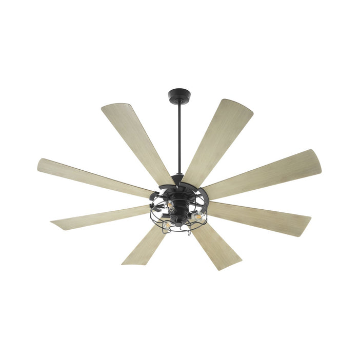 MOD 72" Damp Listed Matte Black Ceiling Fan