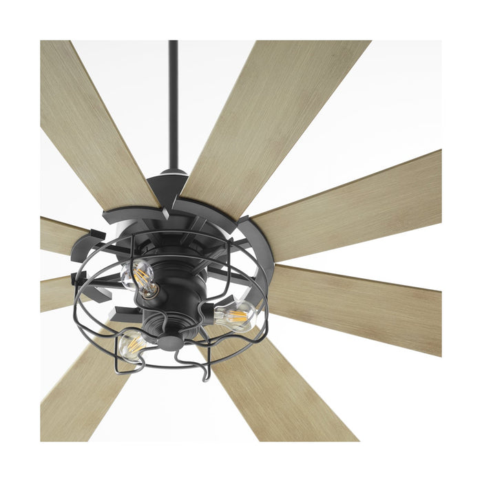 MOD 72" Damp Listed Matte Black Ceiling Fan