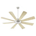 Quorum Home Quorum - 30728-65 - 72"Patio Fan - Satin Nickel