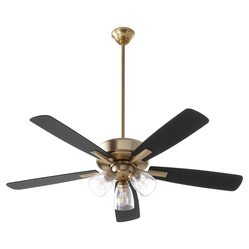 Quorum Home Quorum - 4525-2380 - 52"Ceiling Fan - Aged Brass