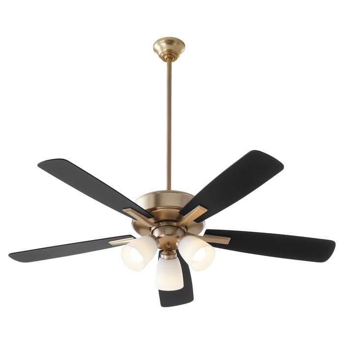 Quorum Home Quorum - 4525-380 - 52"Ceiling Fan - Aged Brass