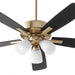 Quorum Home Quorum - 4525-380 - 52"Ceiling Fan - Aged Brass