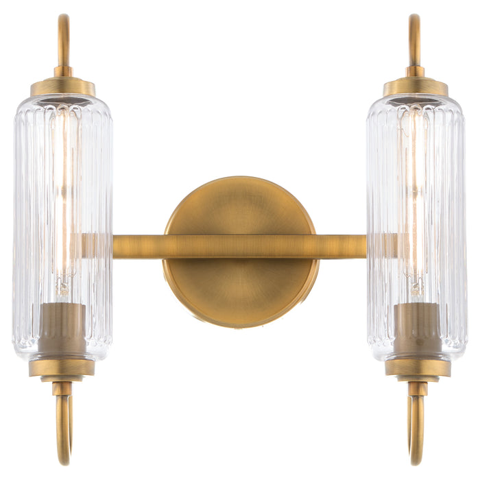 WHITMIRE 2 Light Vanity - Brushed Brass