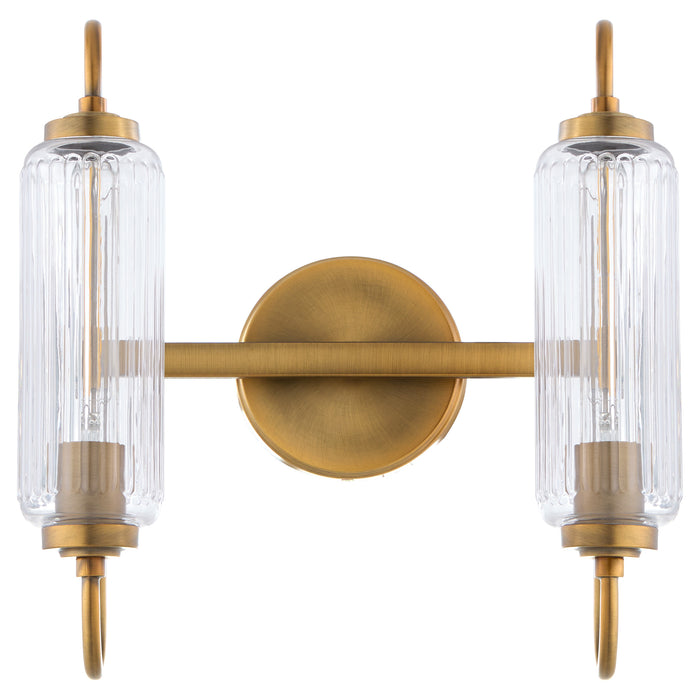 WHITMIRE 2 Light Vanity - Brushed Brass