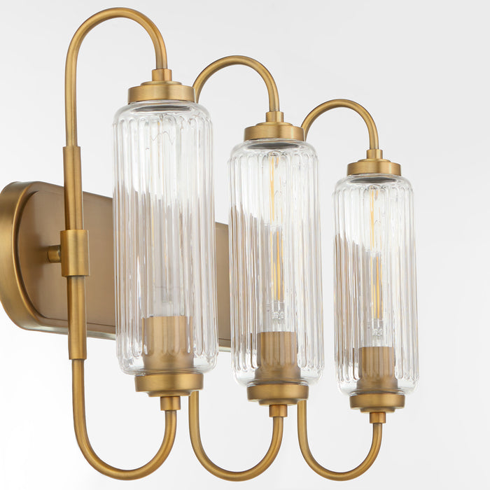 WHITMIRE 3 Light Vanity - Brushed Brass