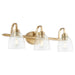 Quorum Home Quorum - 5060-3-280 - Three Light Vanity - Aged Brass