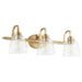 Quorum Home Quorum - 5060-3-280 - Three Light Vanity - Aged Brass