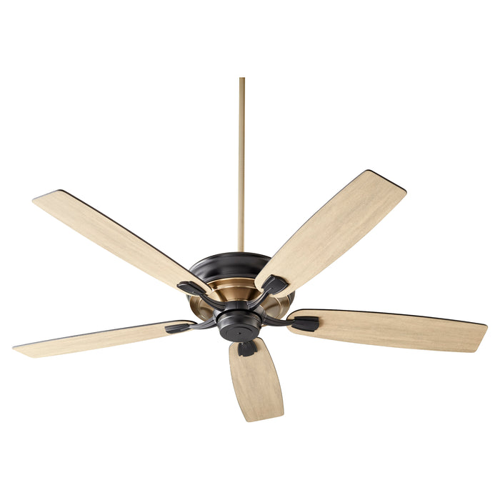 Quorum Home Quorum - 50605-69 - 60"Ceiling Fan - Textured Black w/ Aged Brass