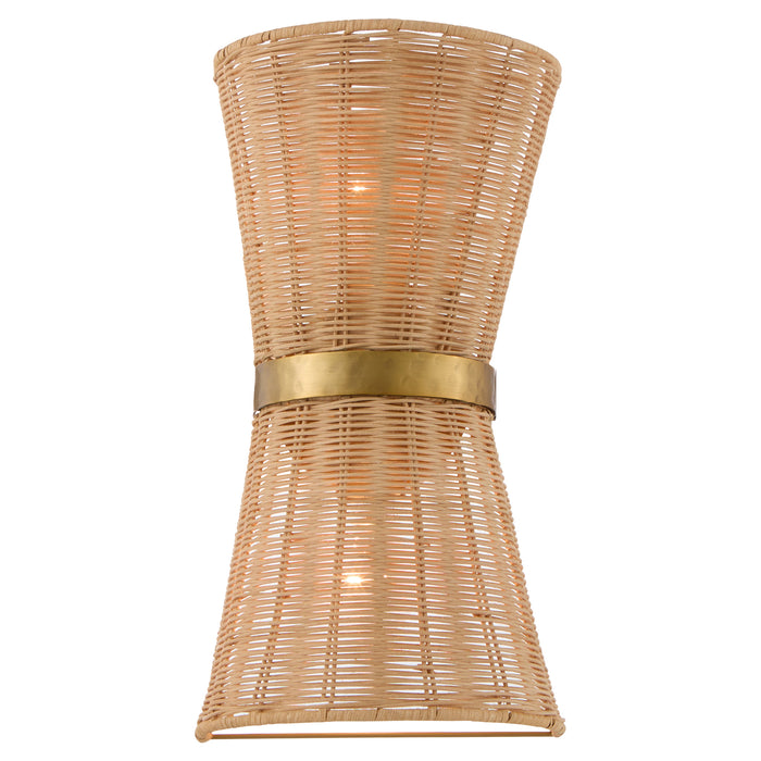 FAIRVIEW 2 Light Wall Sconce - Brushed Brass