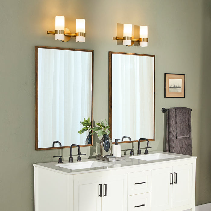 SOJOURN 2 Light Vanity - Brushed Brass