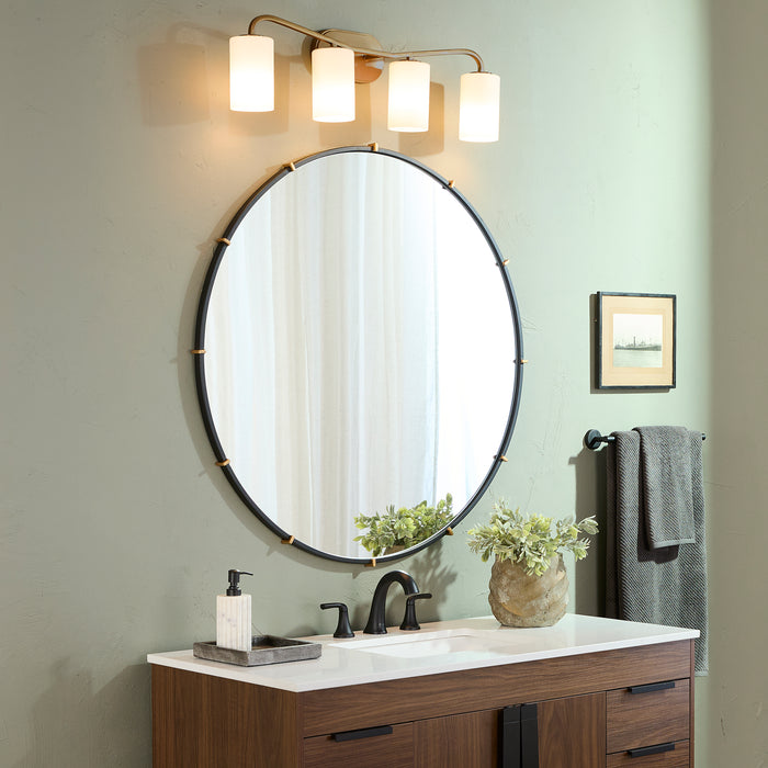 RUTHERFORD 4 Light Vanity - Brushed Brass