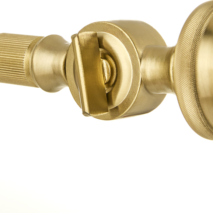 BAILEY 1 Light Wall Mount - Studio White / Aged Brass