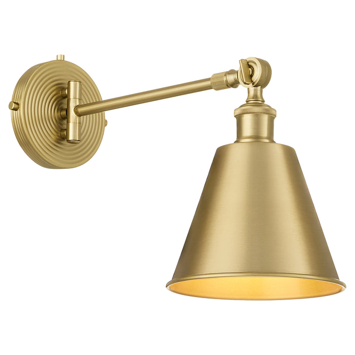 BAILEY 1 Light Wall Mount - Aged Brass